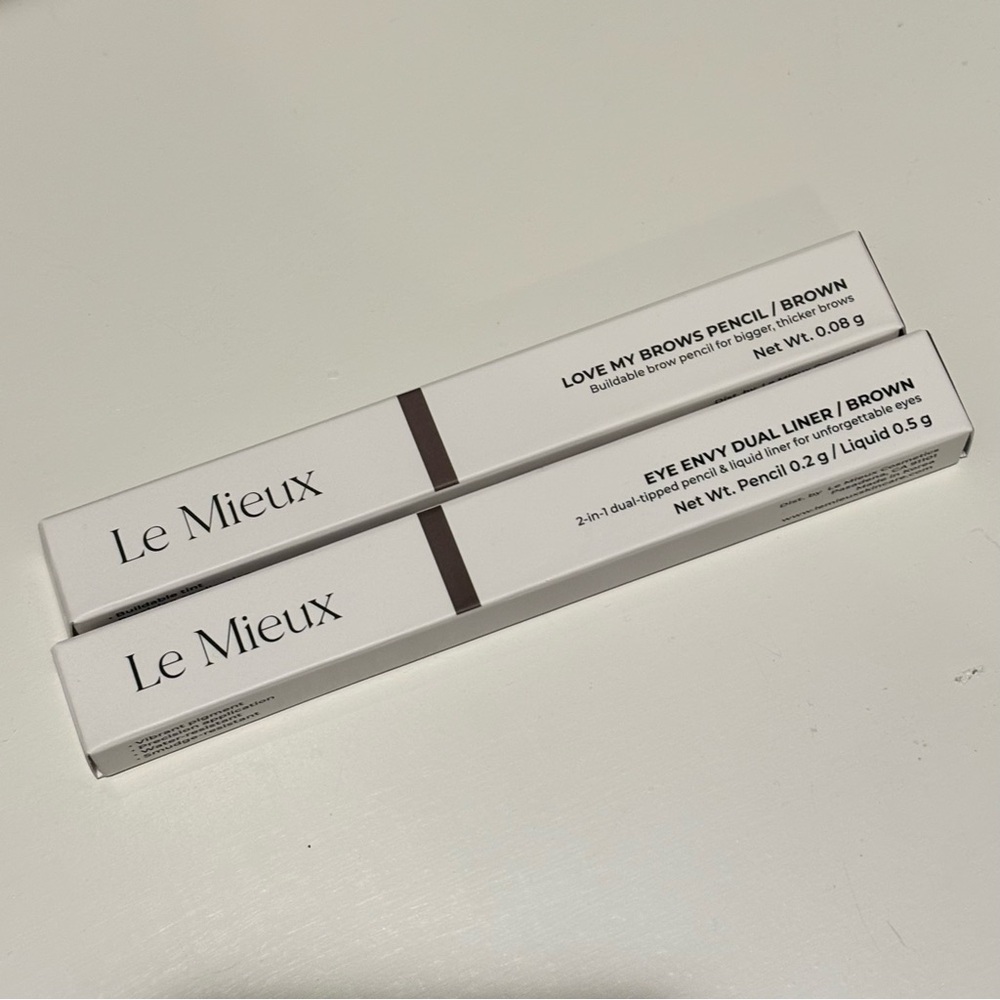 Le Mieux Brown Dual Liner and Brow Pencil Set in Brown - Picture 1 of 3